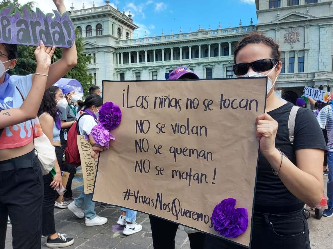  En todo el país se organizaron caminatas para denunciar las violaciones y otras formas de violencia contra las mujeres. Foto: cortesía Norma Sancir 